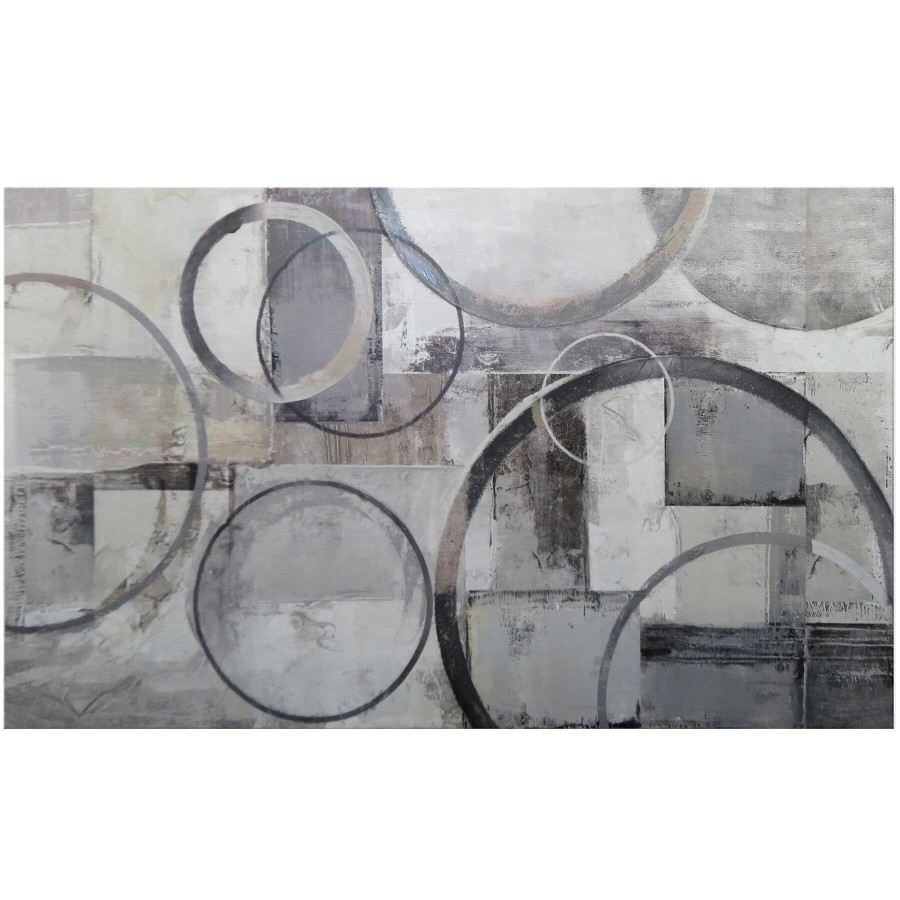 Wall Art * | Grey Abstract Printed Canvas Wall Art, 30 60 Promotion