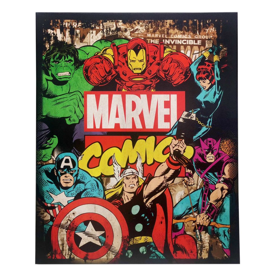 Wall Art * | Marvel Avengers Canvas Wall Art, 16 20 Best Quality