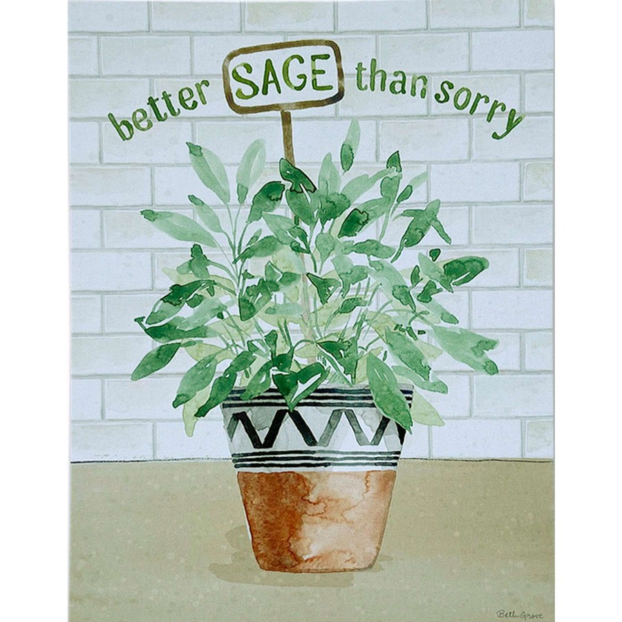 Wall Art * | Better Sage Than Sorry Canvas Wall Art, 12 16 Shoping Model