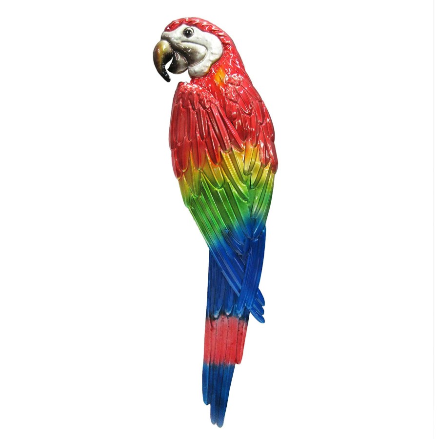 Wall Art * | Metal Parrot Wall Decor, 35 Discounts