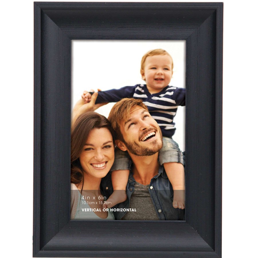 Tabletop Frames * | 4X6 Black Scoop Profile Tabletop Photo Frame Shoping Model