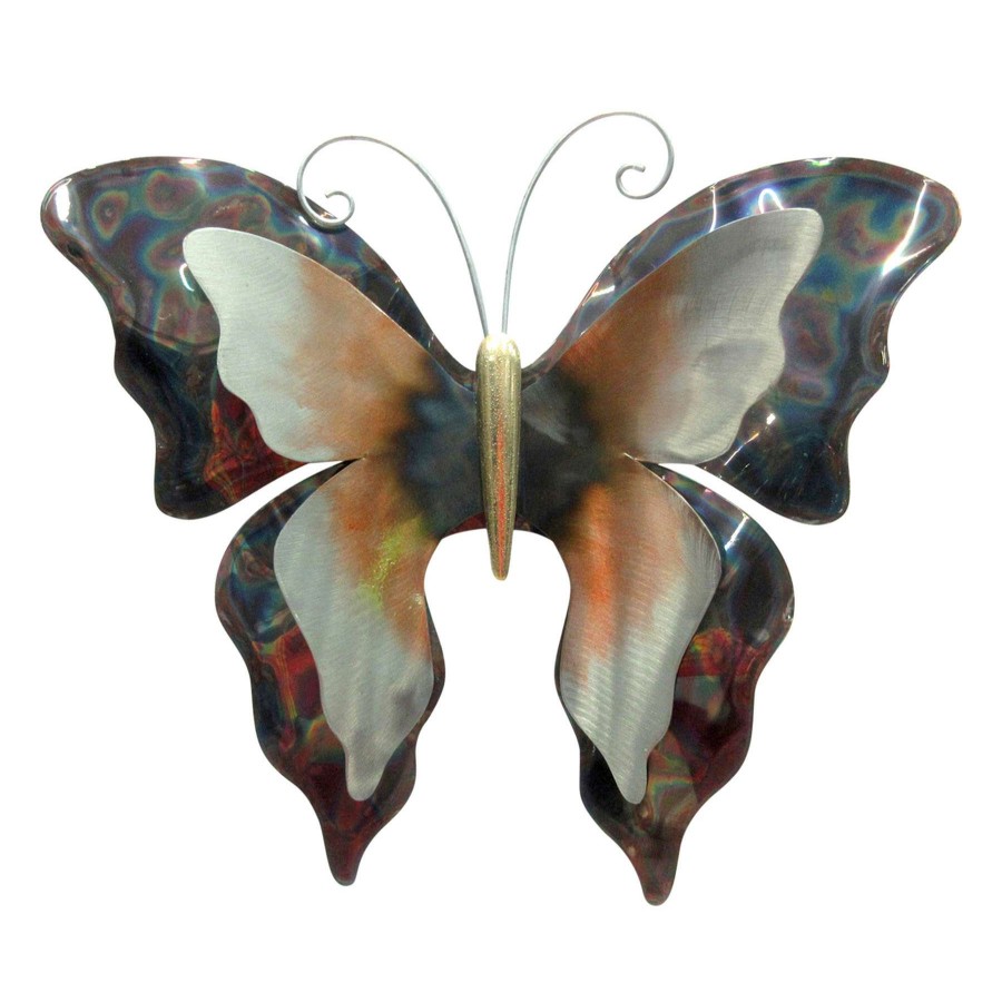 Wall Art * | Metal Butterfly Wall Decor, 19 For Sale