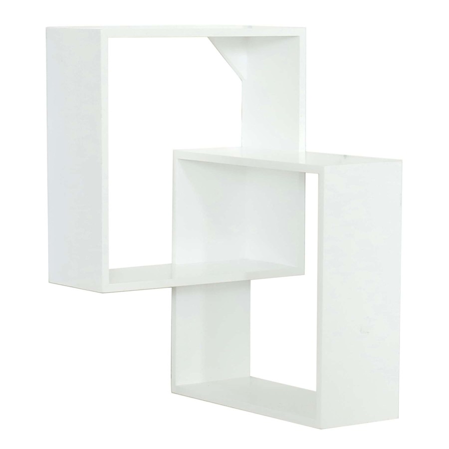 Wall Accents * | 12X18 White Cube Ledge Excellent