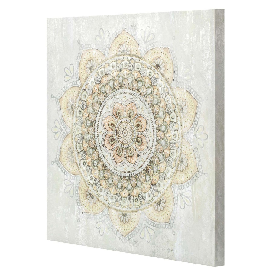 Wall Art * | Metallic Mandala Canvas Wall Art, 24 Promotion