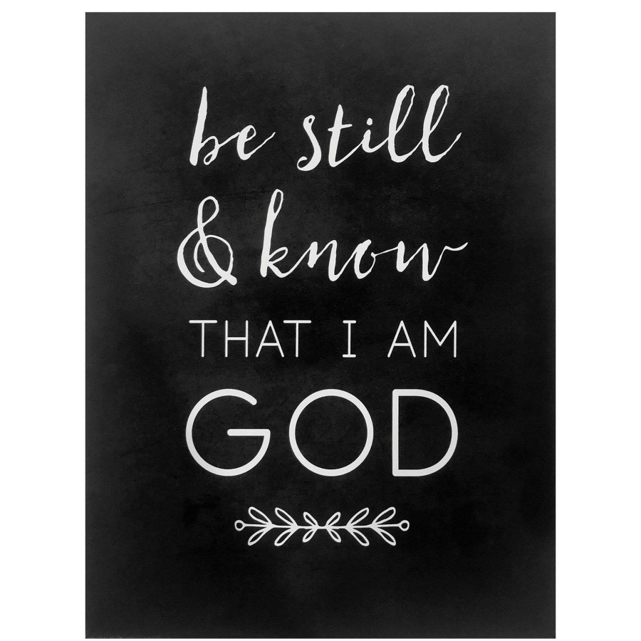 Wall Art * | Be Still And Know That I Am God Canvas Wall Art, 11 14 Latest Fashion