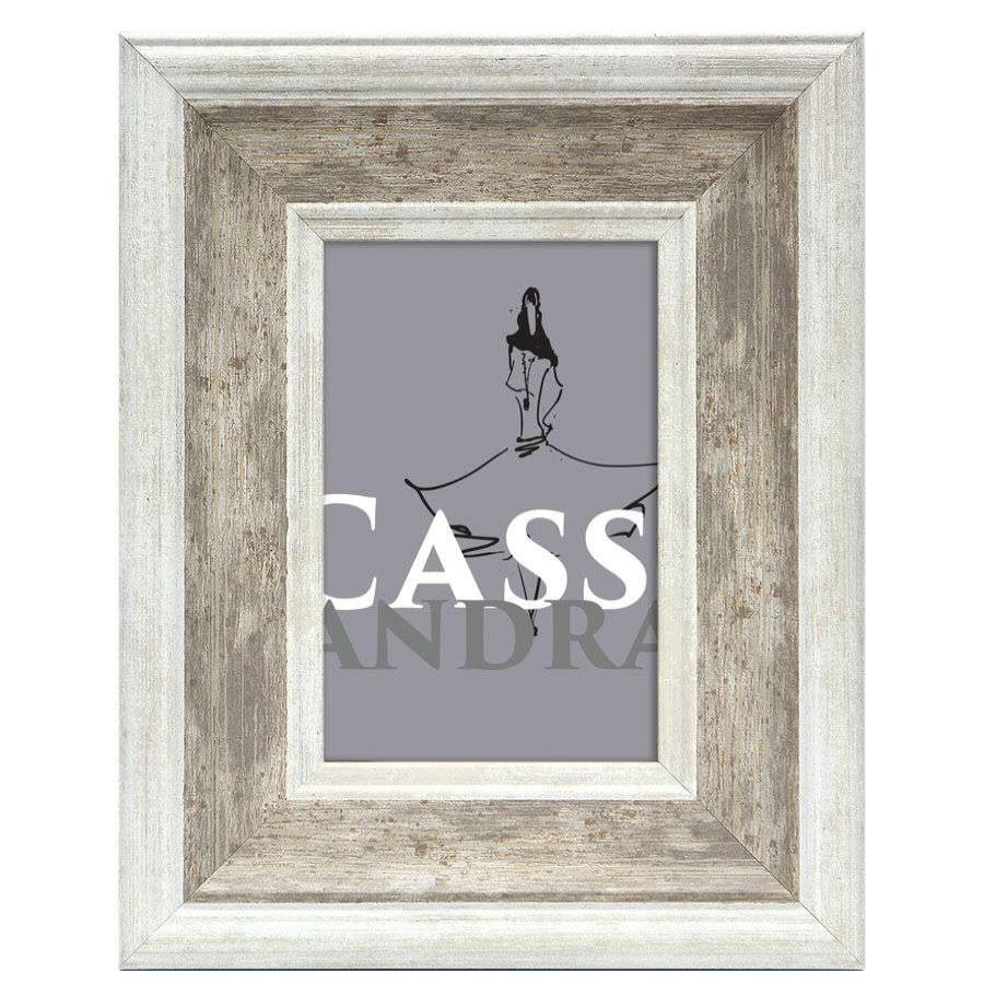 Tabletop Frames * | 4X6 White/Grey Tabletop Frame At Discount Prices