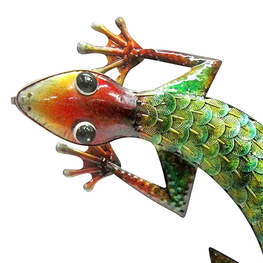 Wall Art * | Metal Gecko Wall Decor, 27.75 Sale