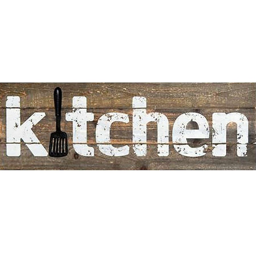 Wall Art * | Sign 10X31 Woodkitchen Spatla Original Model