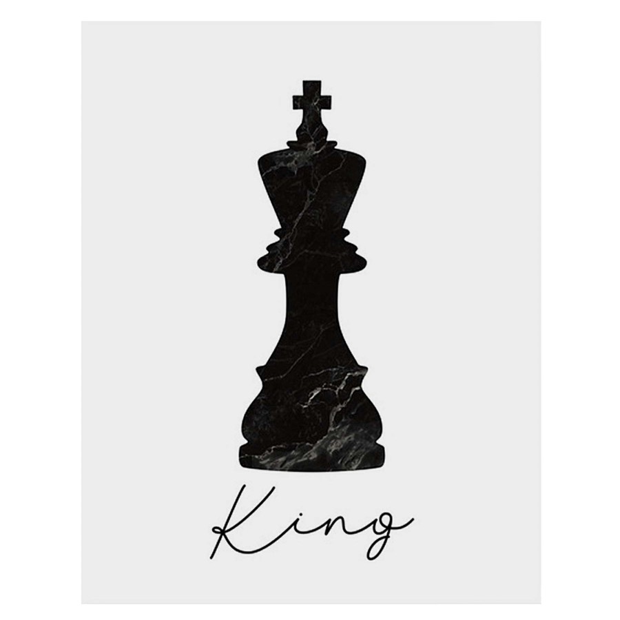 Wall Art * | 8X10 2Pc Chess King And Queen Canvas Wall Art Sale Online