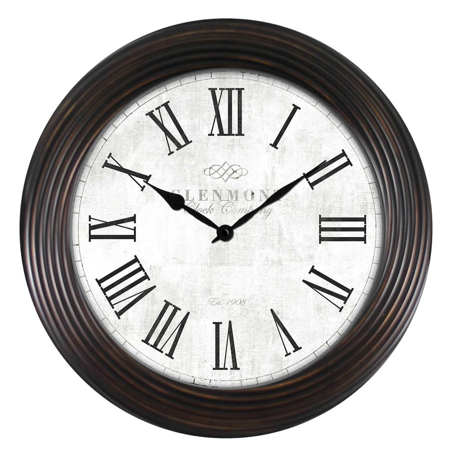 Clocks * | 30X30 Bronze Vine Wall Clock Special Design