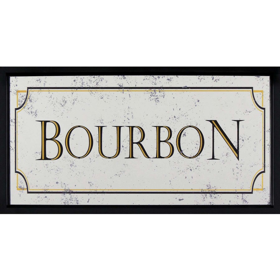 Wall Art * | 10X20 Bourbon Printed On Mirror Wall Sign Affordable Price