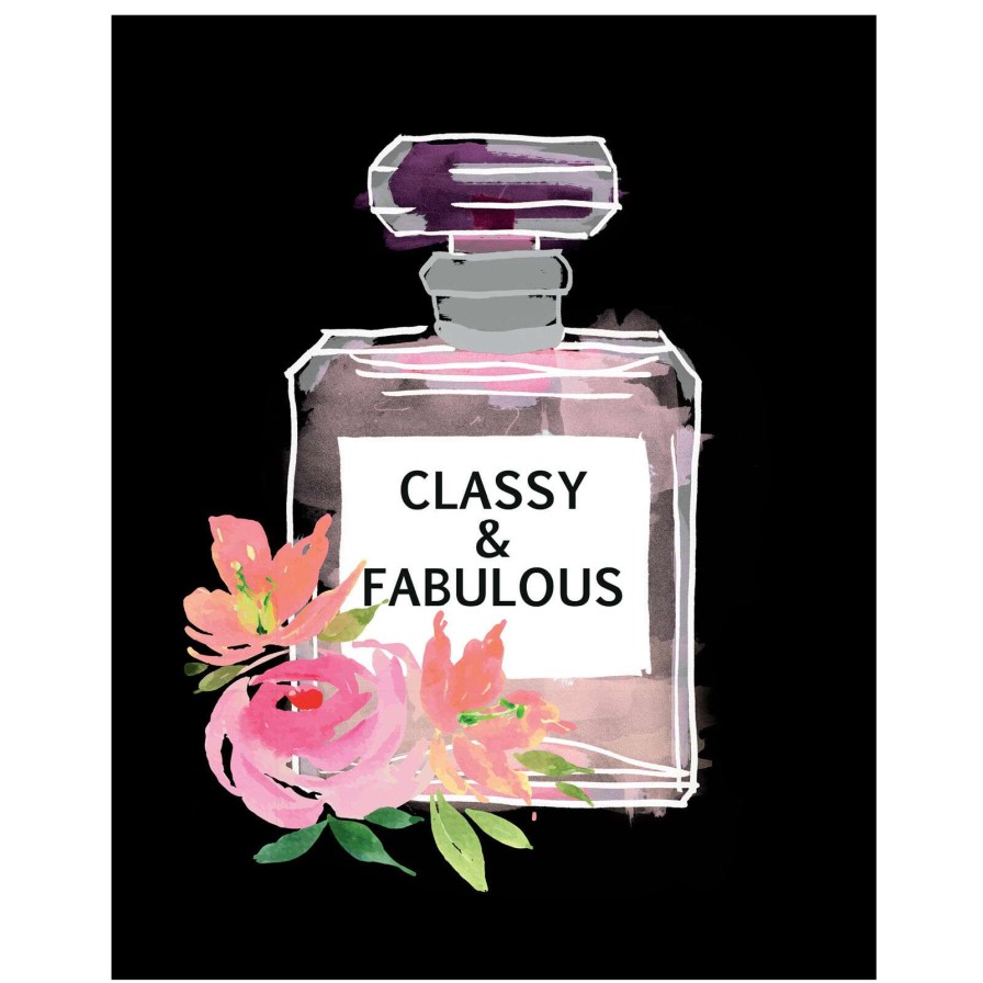 Wall Art * | Classy & Fabulous Perfume Bottle Canvas Wall Art, 16 20 Sale