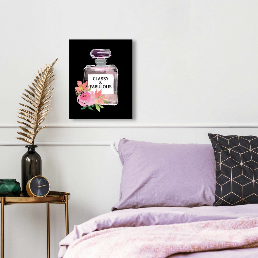 Wall Art * | Classy & Fabulous Perfume Bottle Canvas Wall Art, 16 20 Sale