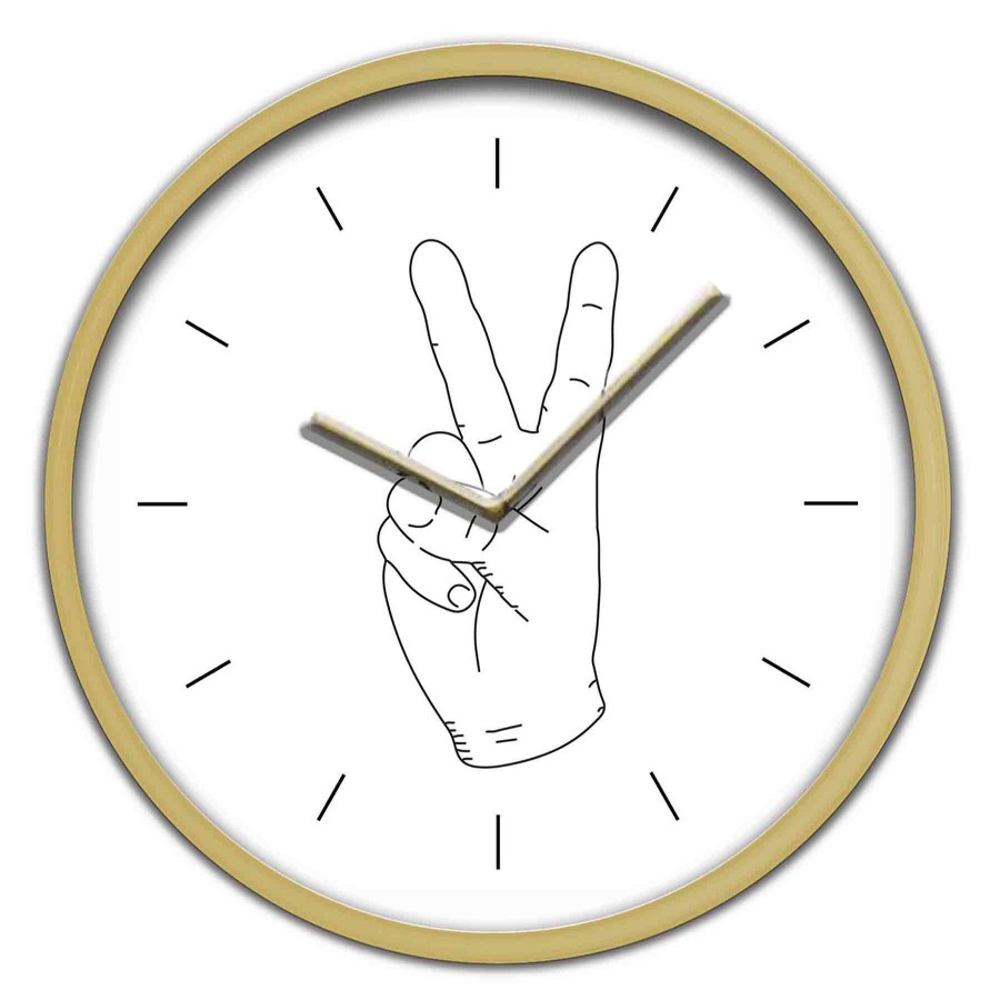 Clocks * | 12 Inch Peace Clock Competitive Price