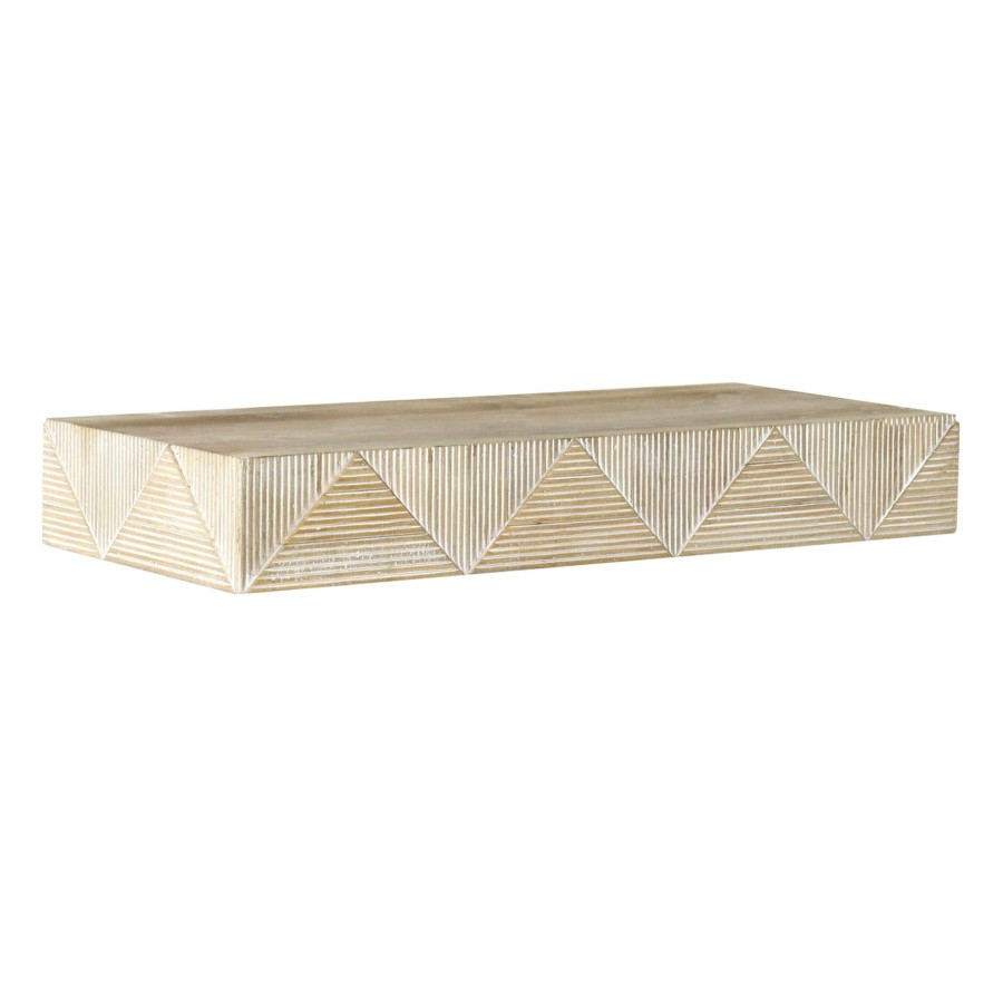 Wall Accents * | Tracey Boyd Carved Wooden Floating Shelf, 22 3 Classical Style