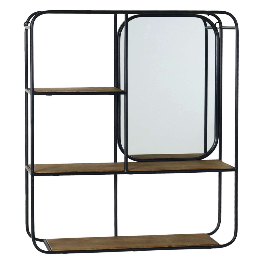 Wall Accents * | 20X24 Mirrored Metal Shelf Organizer Fantastic Model