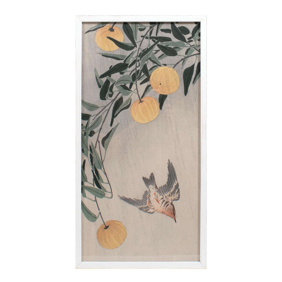 Wall Art * | Tracey Boyd 13X25 Bird Print Under Glass The Varied Pattern