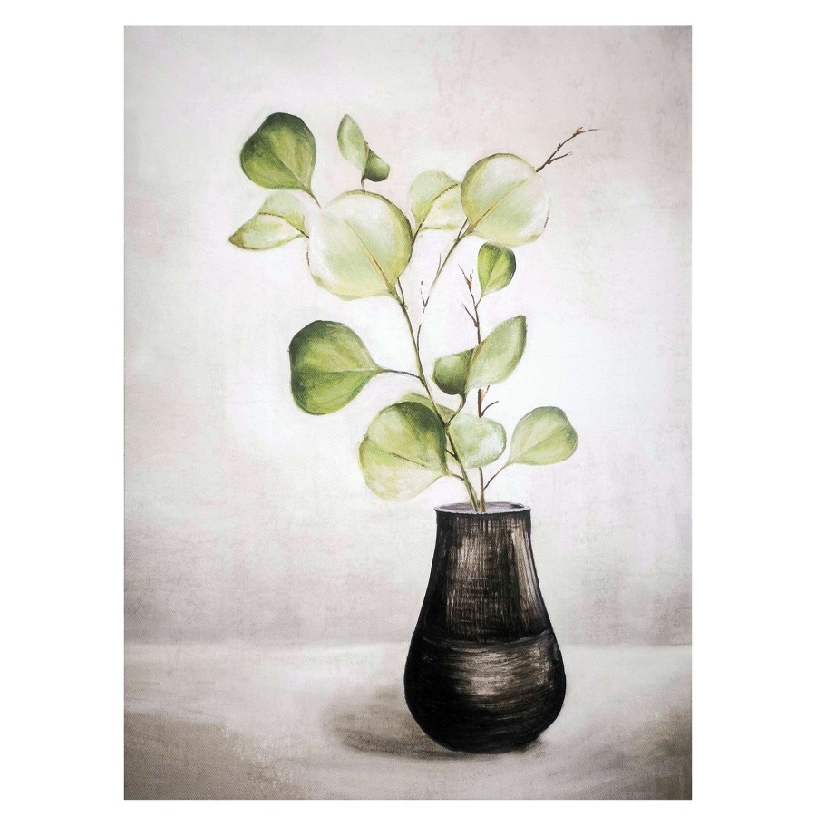 Wall Art * | Honeybloom Botanical Eucalyptus Canvas Wall Art, 12 16 Competitive Price