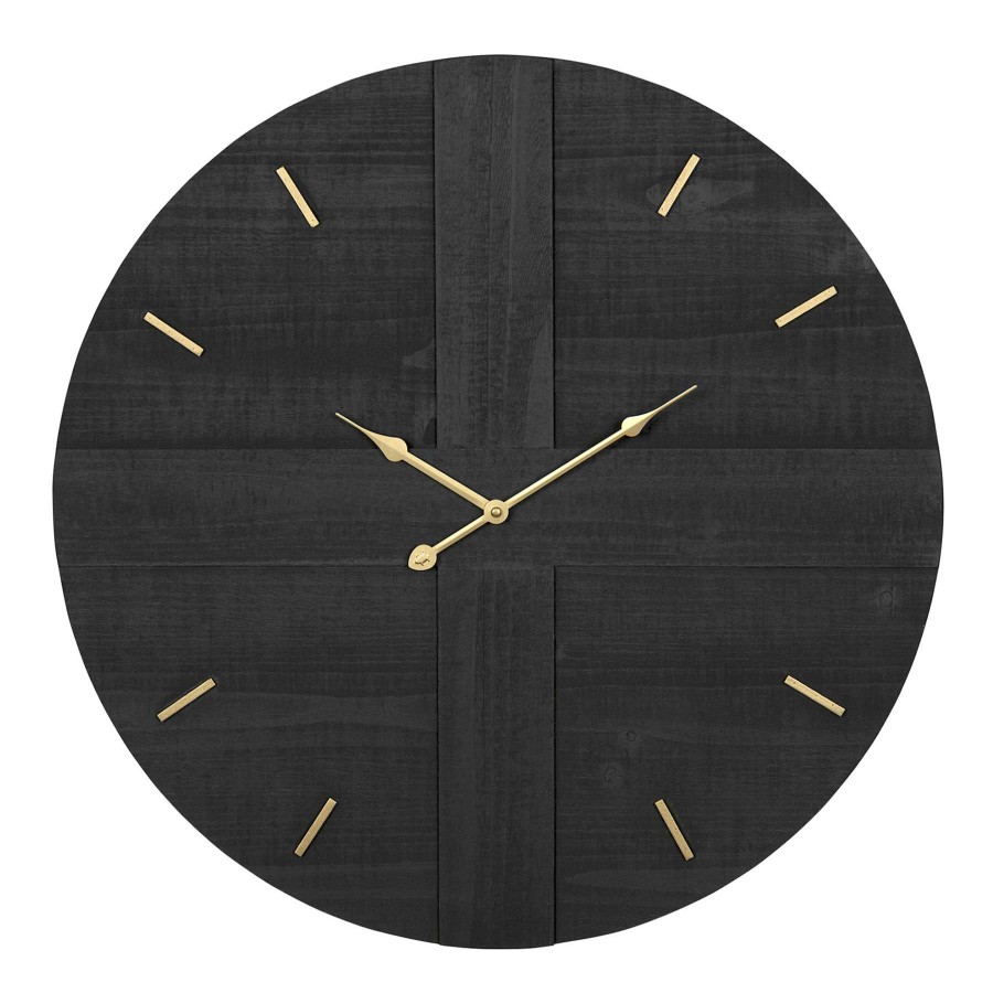 Clocks * | Dark Grey Modern Wall Clock, 24 The Latest Fashion