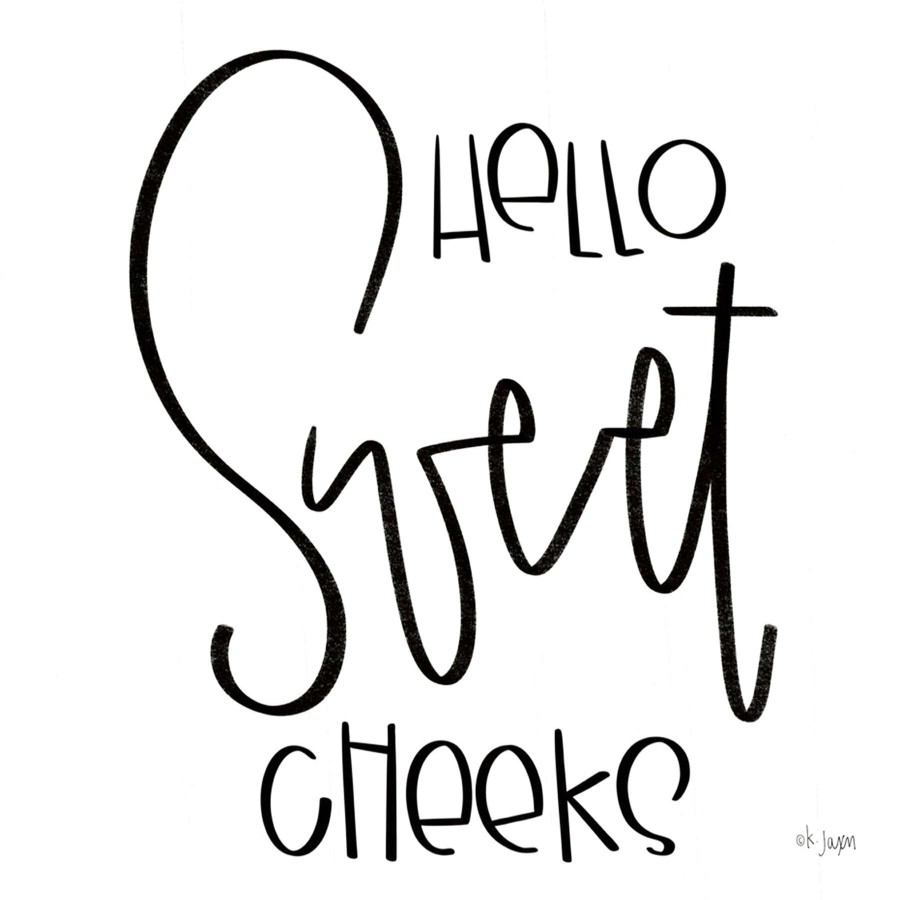 Wall Art * | 12X12 Hello Sweet Cheeks Canvas Wall Art Limited Edition