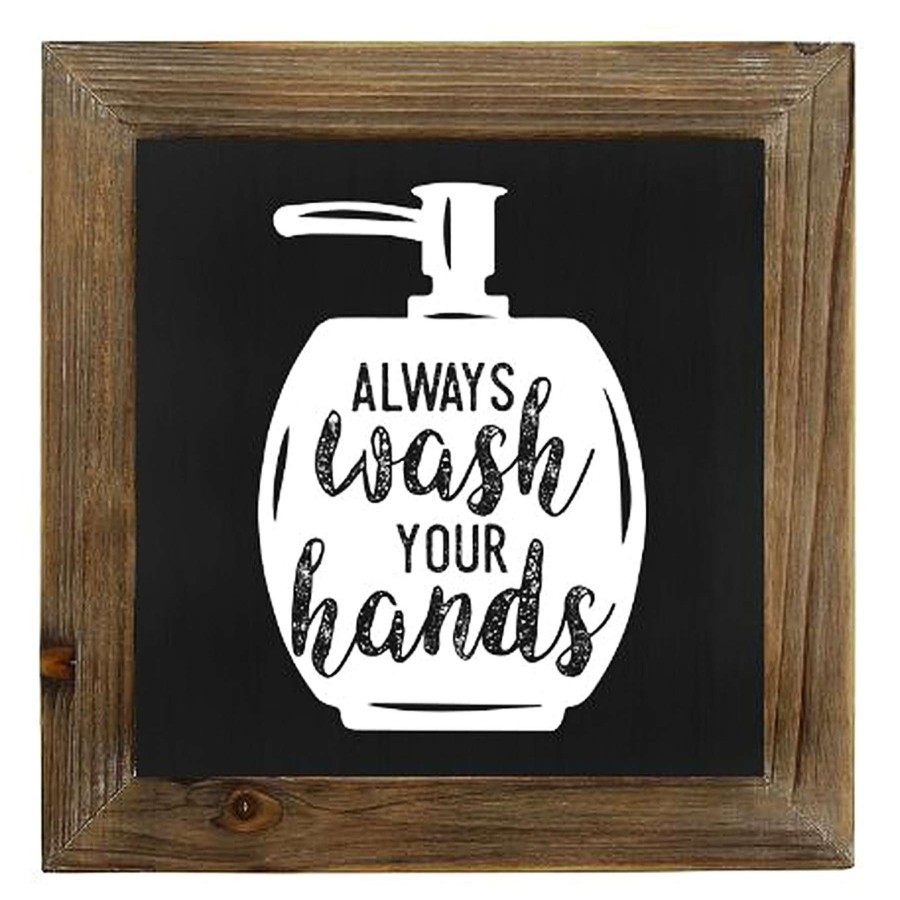 Wall Art * | 10X10 Wash Hands Wall Art Delicate Design