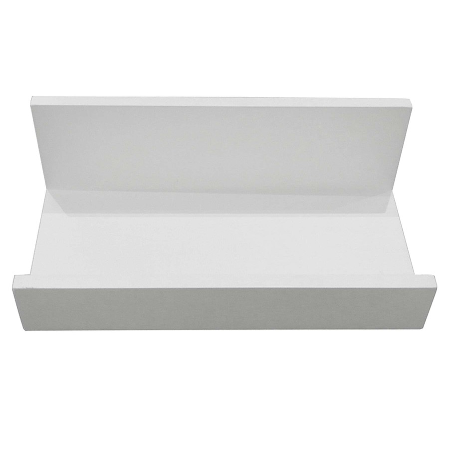 Wall Accents * | 12In. White Wood Photo Ledge Online Discount