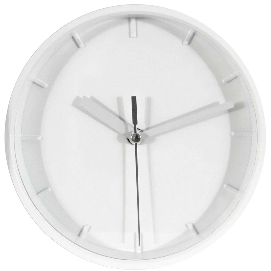 Clocks * | White Mini Wall Clock, 6 For Sale