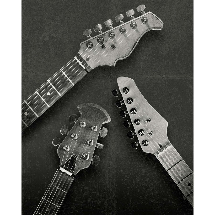 Wall Art * | 16X20 Vintage Guitar Necks Canvas Absolute Quality