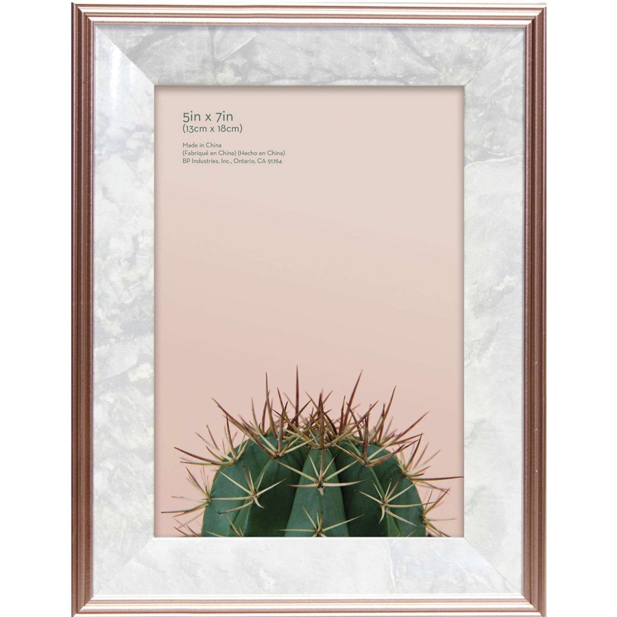 Tabletop Frames * | 5X7 Foil Rose Gold Tabletop Frame Sale Online