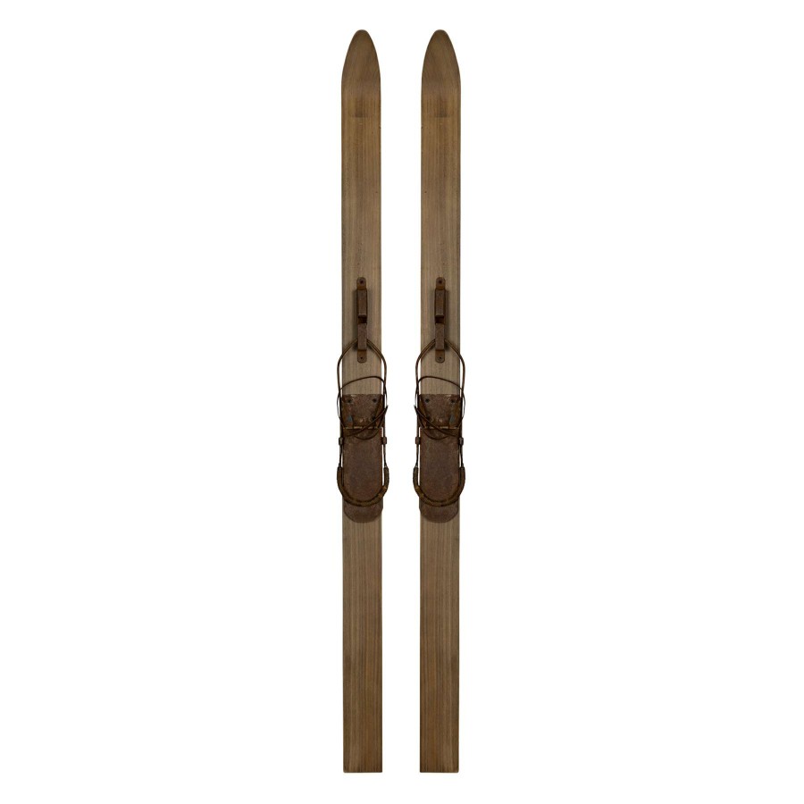 Wall Art * | Ty Pennington 3X36 Vintage Skis Wall Art Classical Style