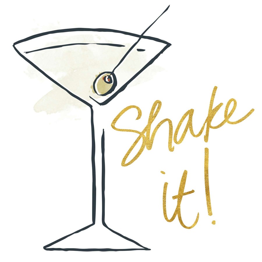 Wall Art * | 14X14 Shake It! Cocktail Canvas Classical Style