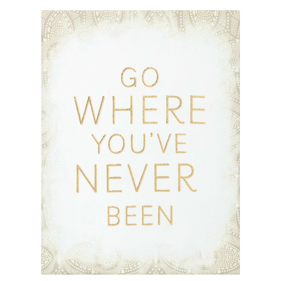 Wall Art * | Go Where You'Ve Never Been Canvas Wall Art, 11 14 For Sale