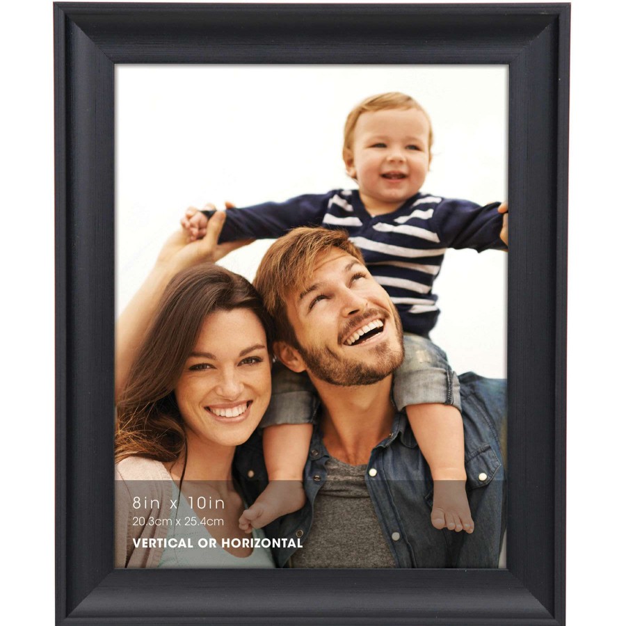 Tabletop Frames * | 8X10 Black Scoop Profile Tabletop Photo Frame Absolute Quality