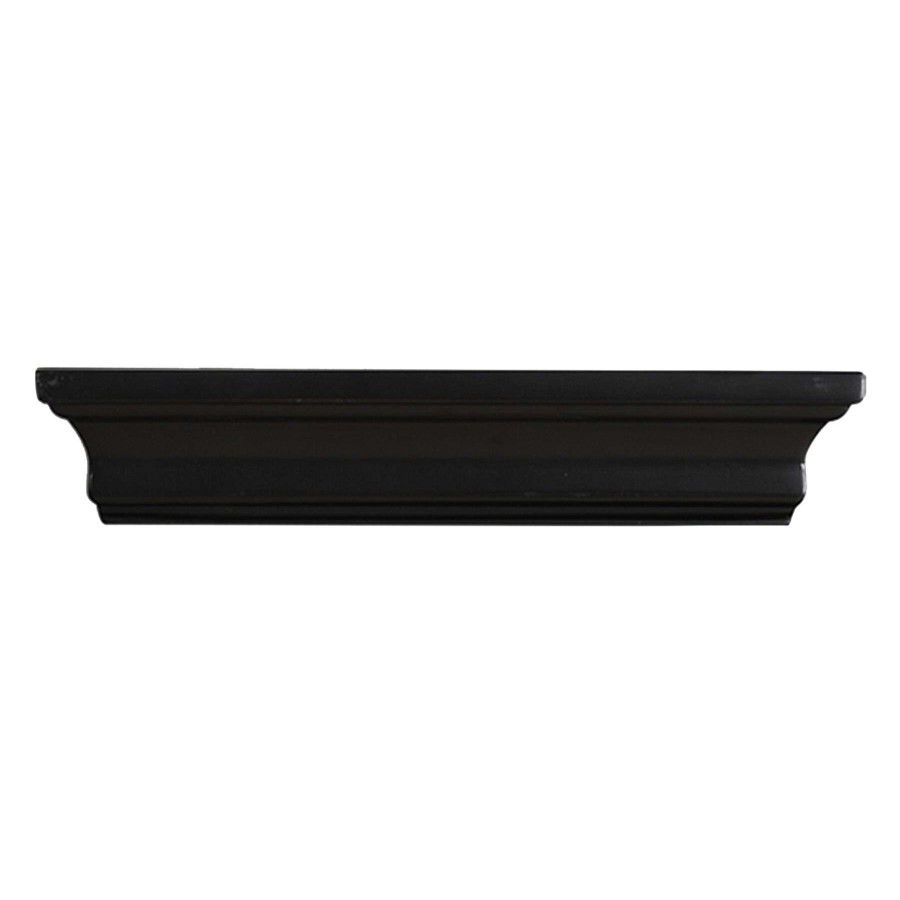 Wall Accents * | Kate 12In. Black Wood Crown Ledge Promotion