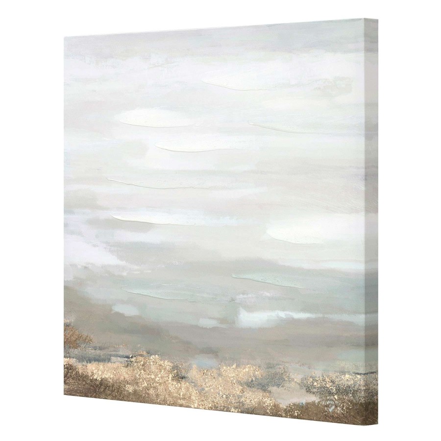 Wall Art * | Grace Mitchell Grey Abstract Canvas Wall Art, 24 Shop