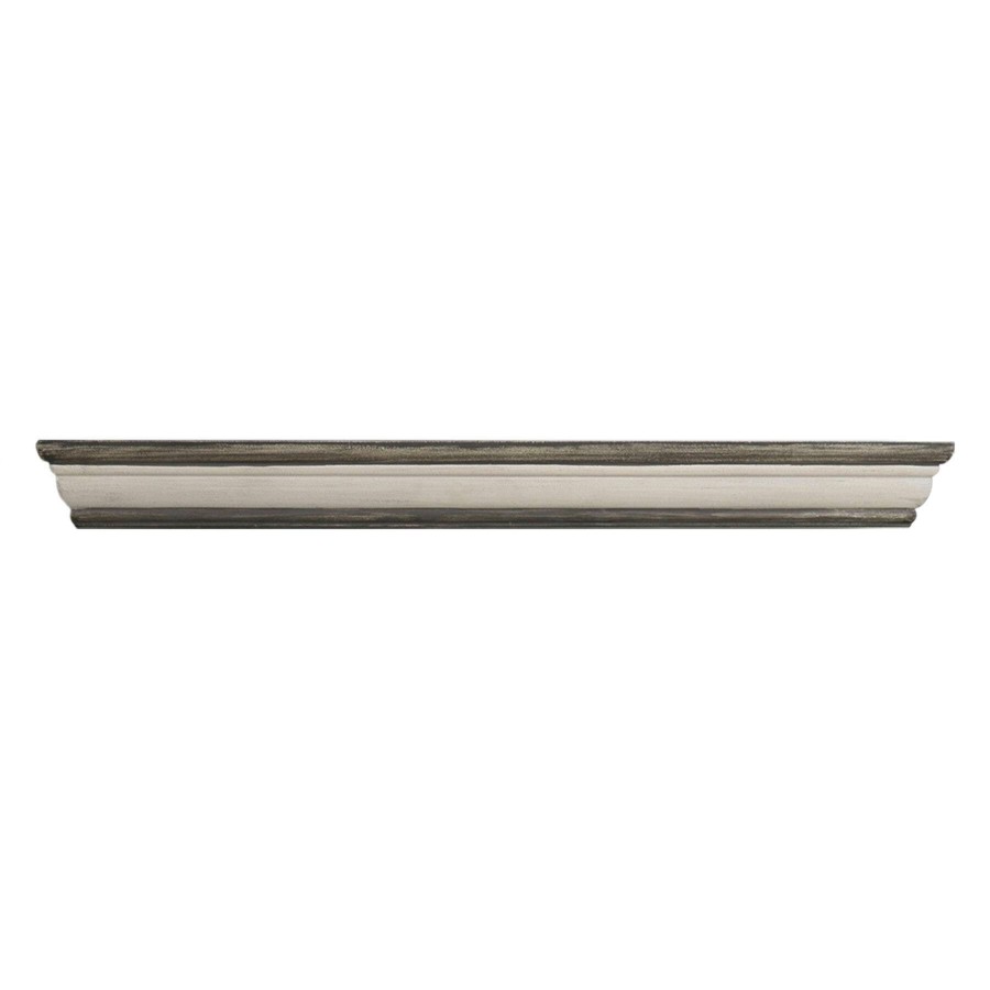 Wall Accents * | Kate 24In. Grey Wood Crown Ledge Fantastic Model