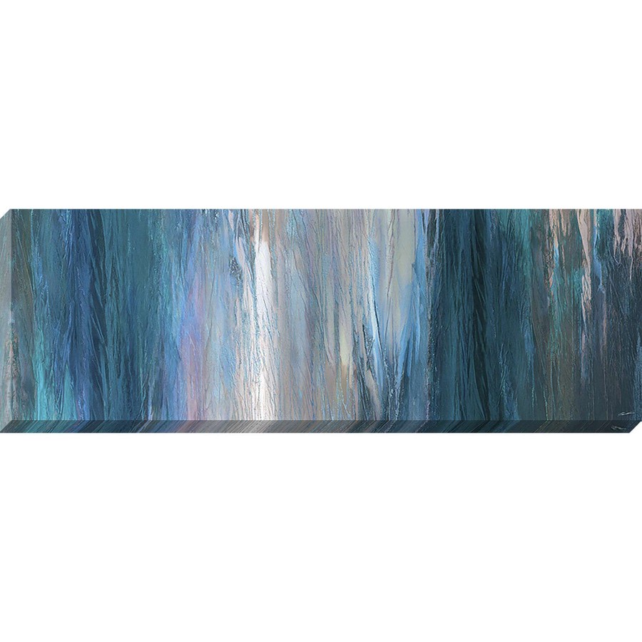 Wall Art * | Falling Blue Textured Canvas Wall Art, 12 36 Unique Style