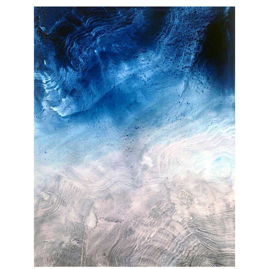 Wall Art * | Indigo Tide Glass Coat Canvas Wall Art, 22 28 Wholesale