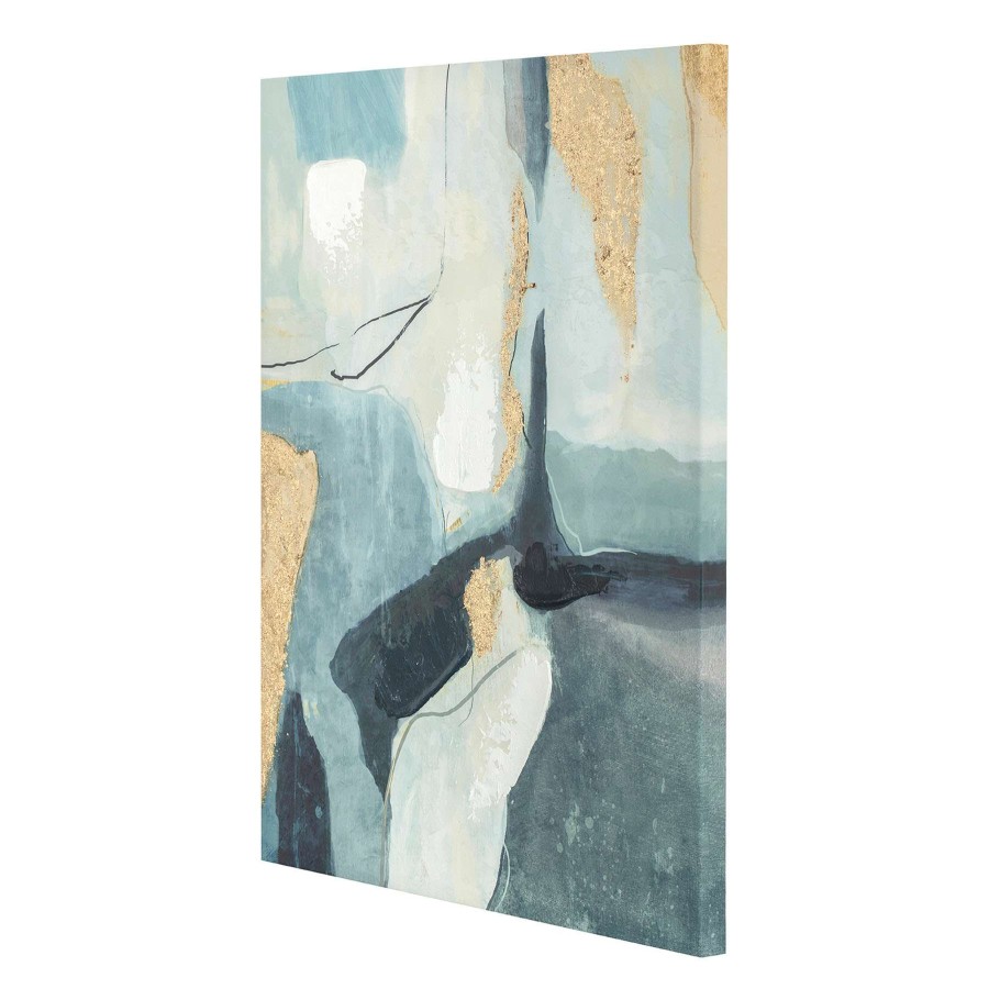 Wall Art * | 24X31 Blue Abstract Canvas Wall Art Excellent