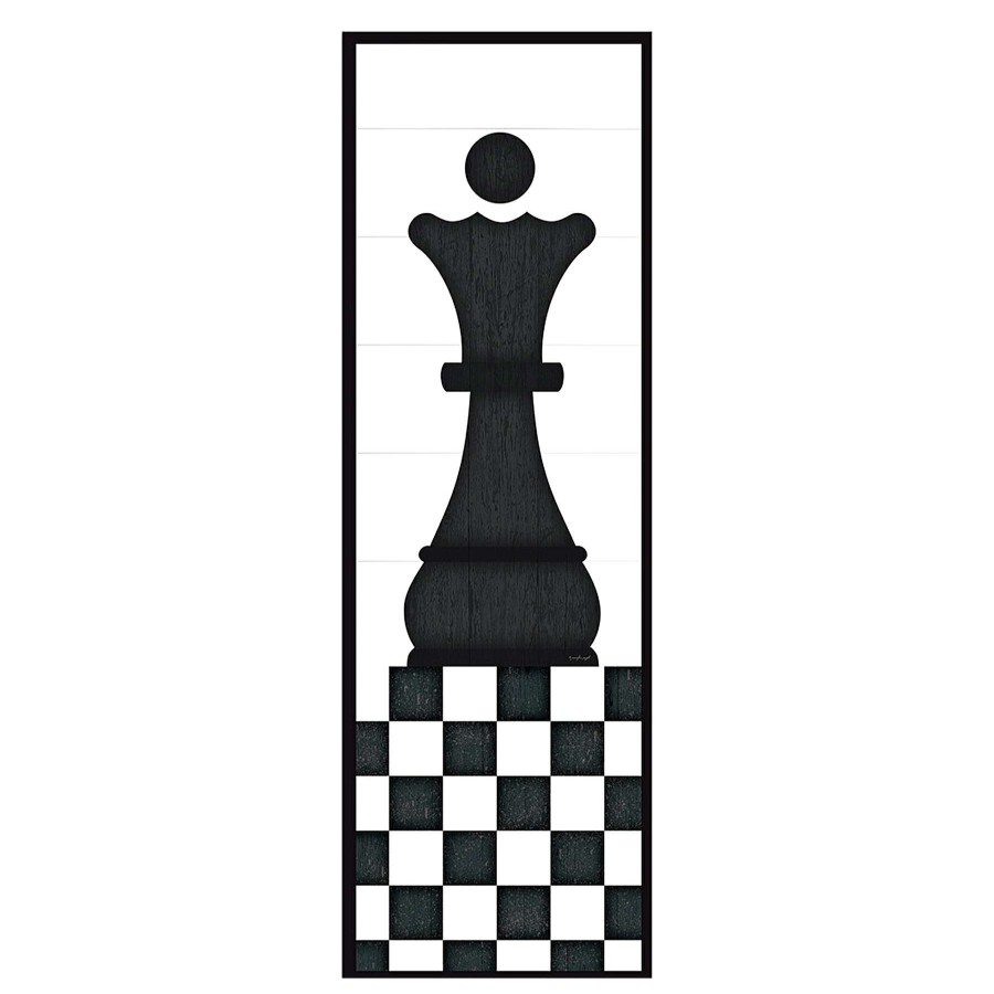 Wall Art * | 6X18 Queen Chess Canvas Wall Art Classical Style