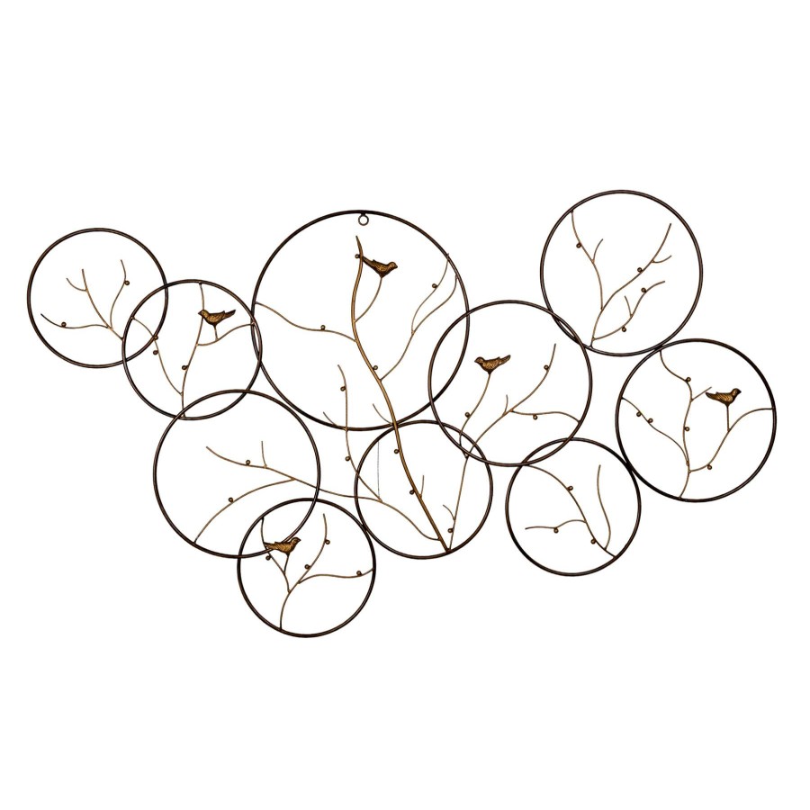 Wall Art * | Bird Branches Metal Centerpiece Wall Decor, 52 32 Limited Edition