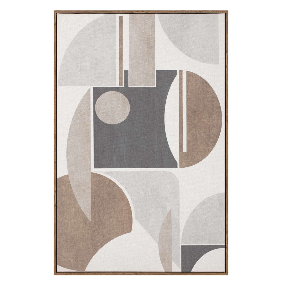 Wall Art * | Neutral Abstract Framed Canvas Wall Art, 20 30 Sale Online