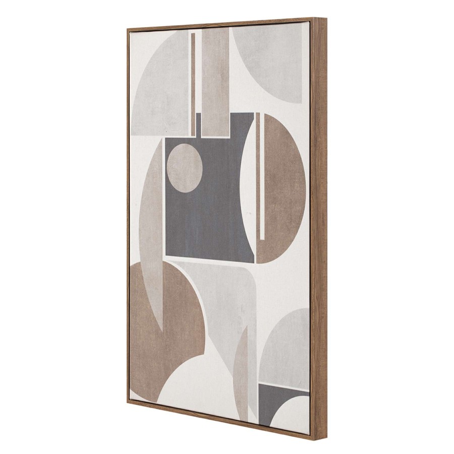 Wall Art * | Neutral Abstract Framed Canvas Wall Art, 20 30 Sale Online