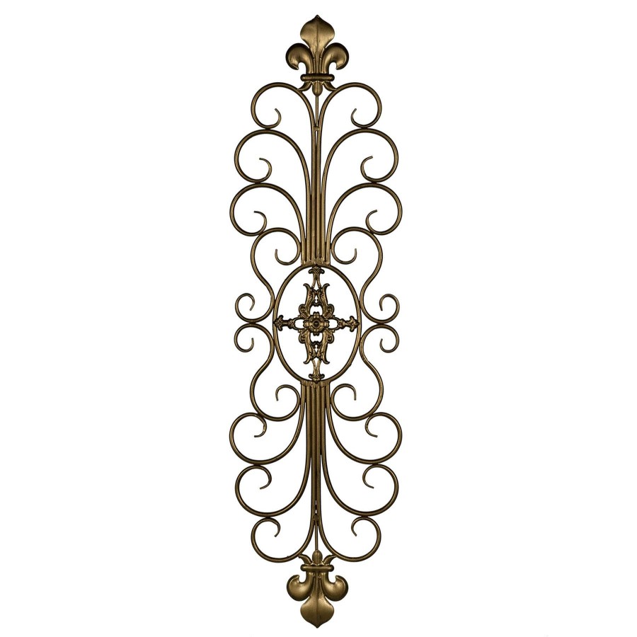 Wall Art * | Grace Mitchell Metal Crest Wall Decor, 9 30 Classical Style