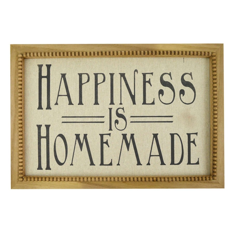 Wall Art * | Homemade Is Happiness Wooden Wall Sign, 18 12 Special Design