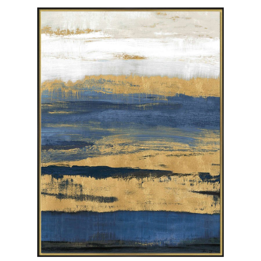 Wall Art * | 31X41 At Dusk Framed Embellished Canvas Attractive Model