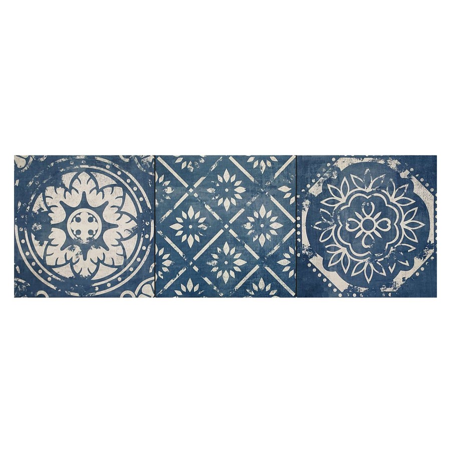 Wall Art * | 3-Piece 6 Deco Tile Canvas Wall Art Set Sale Online