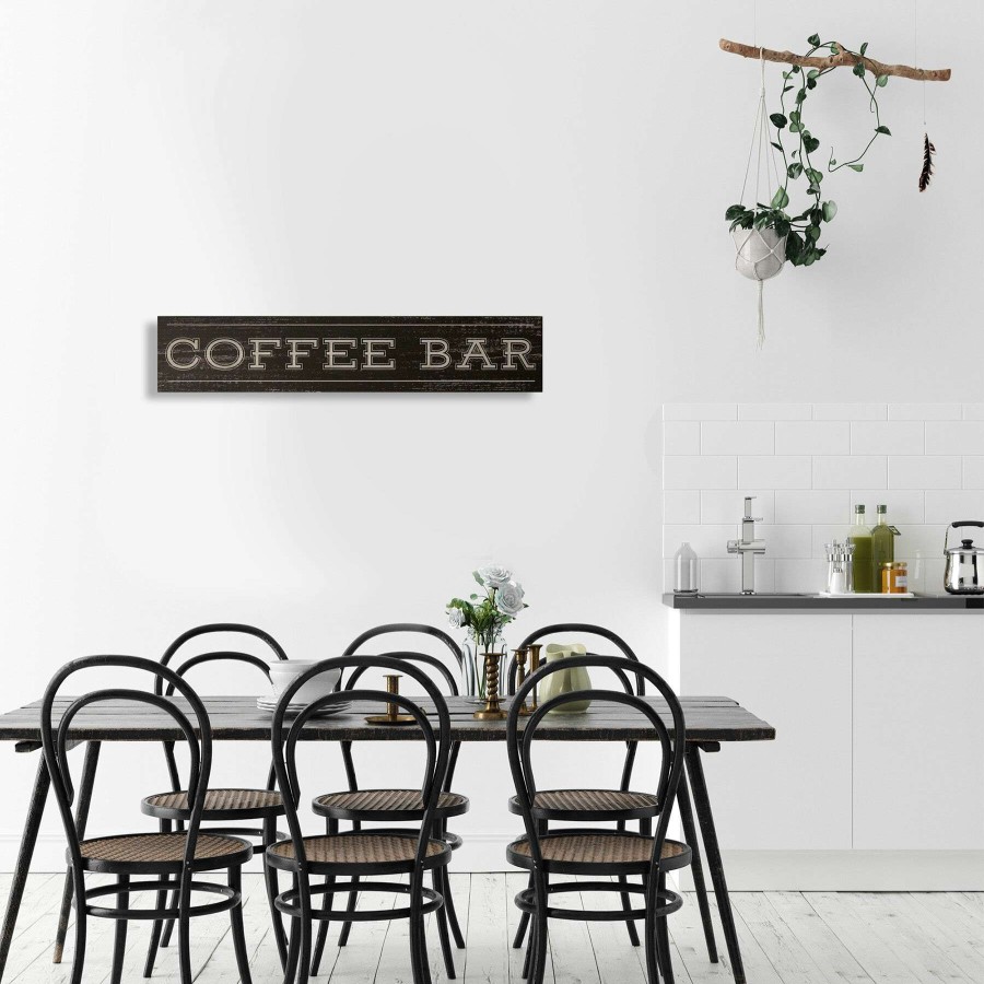 Wall Art * | 36X7 Coffee Bar Wall Art Typical Style