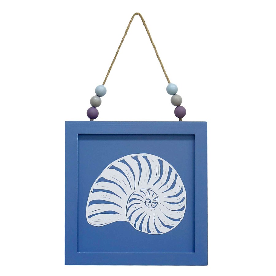 Wall Art * | Ty Pennington Hanging Wooden Shell Wall Art, 9 15 Affordable Price