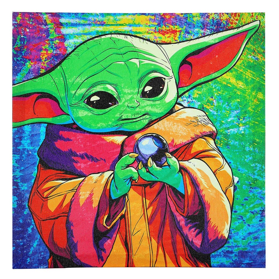 Wall Art * | Aa 12X12 Baby Yoda Canvas Wall Typical Style